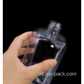 Factory 100 ml 250 ml 500 ml transparante ronde cosmetische lotionpomp en plastic fles ingesteld voor shampoo